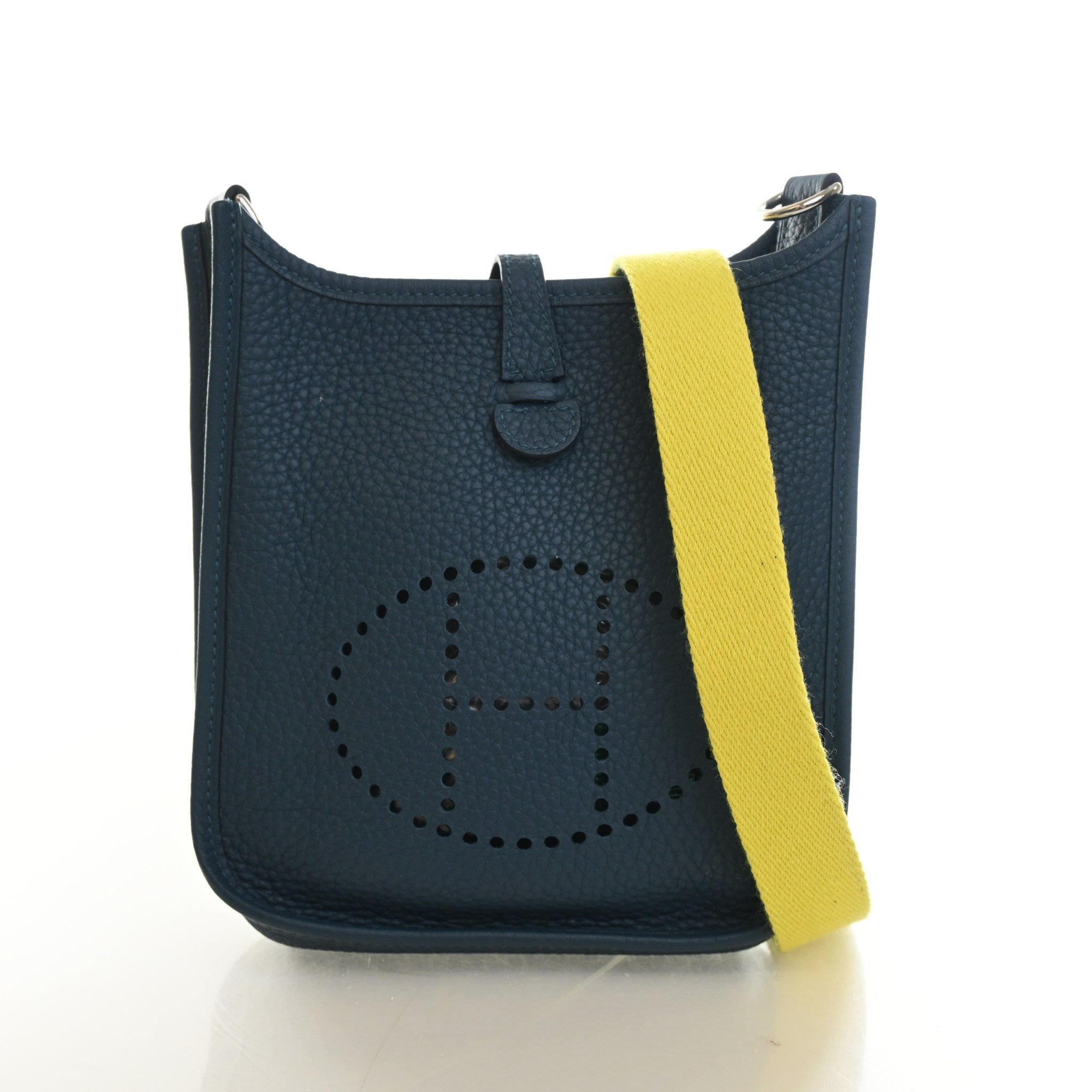 Hermes Hermes Bleu Tie Clemence Evelyne TPM 16