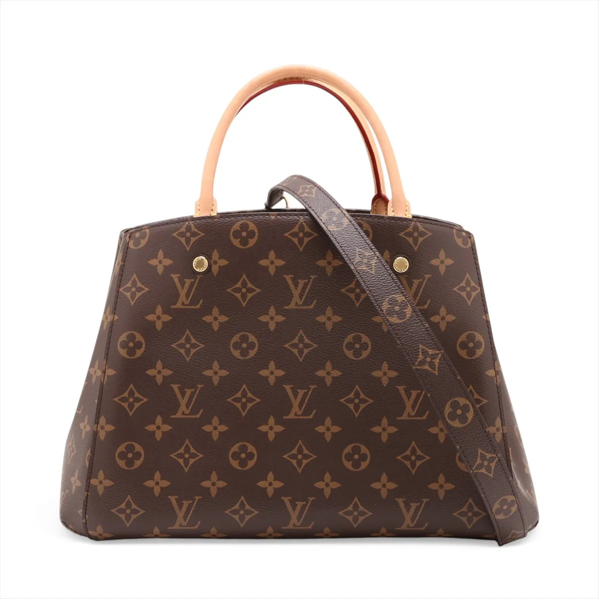 Louis Vuitton Monogram Montaigne MM M41056 Brown There was an RFID response