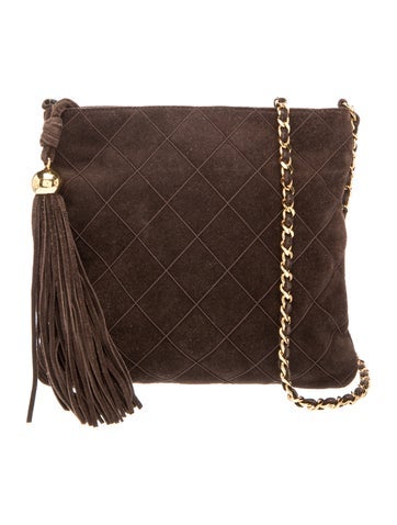 Suede Tassel Crossbody Bag
