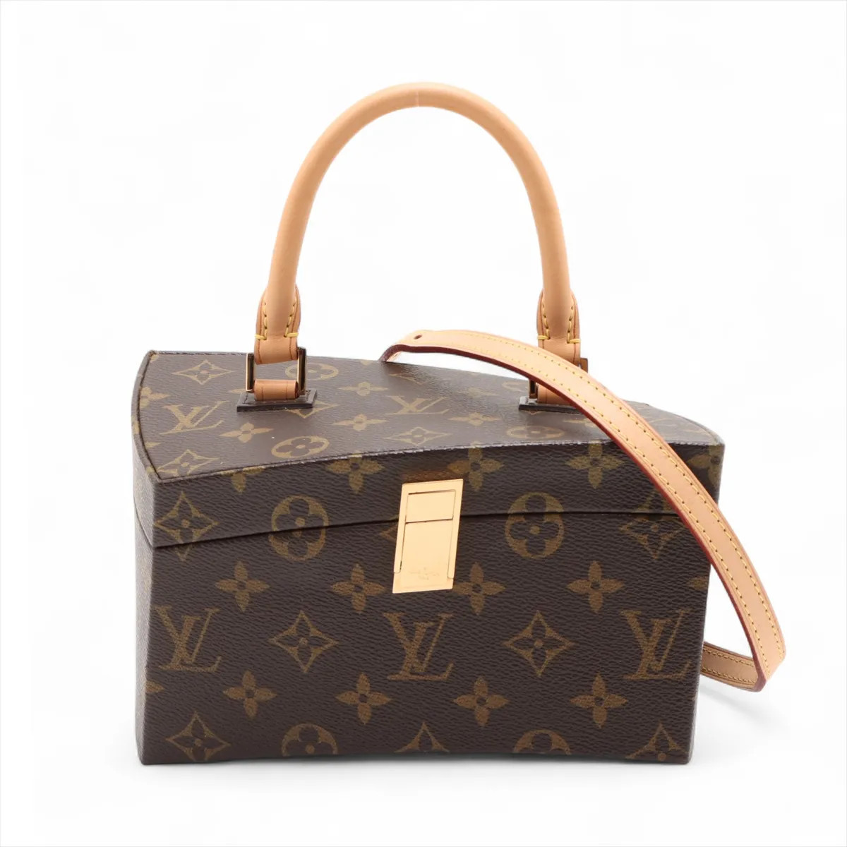 Louis Vuitton Monogram twisted box M40275 Brown Mirror Included