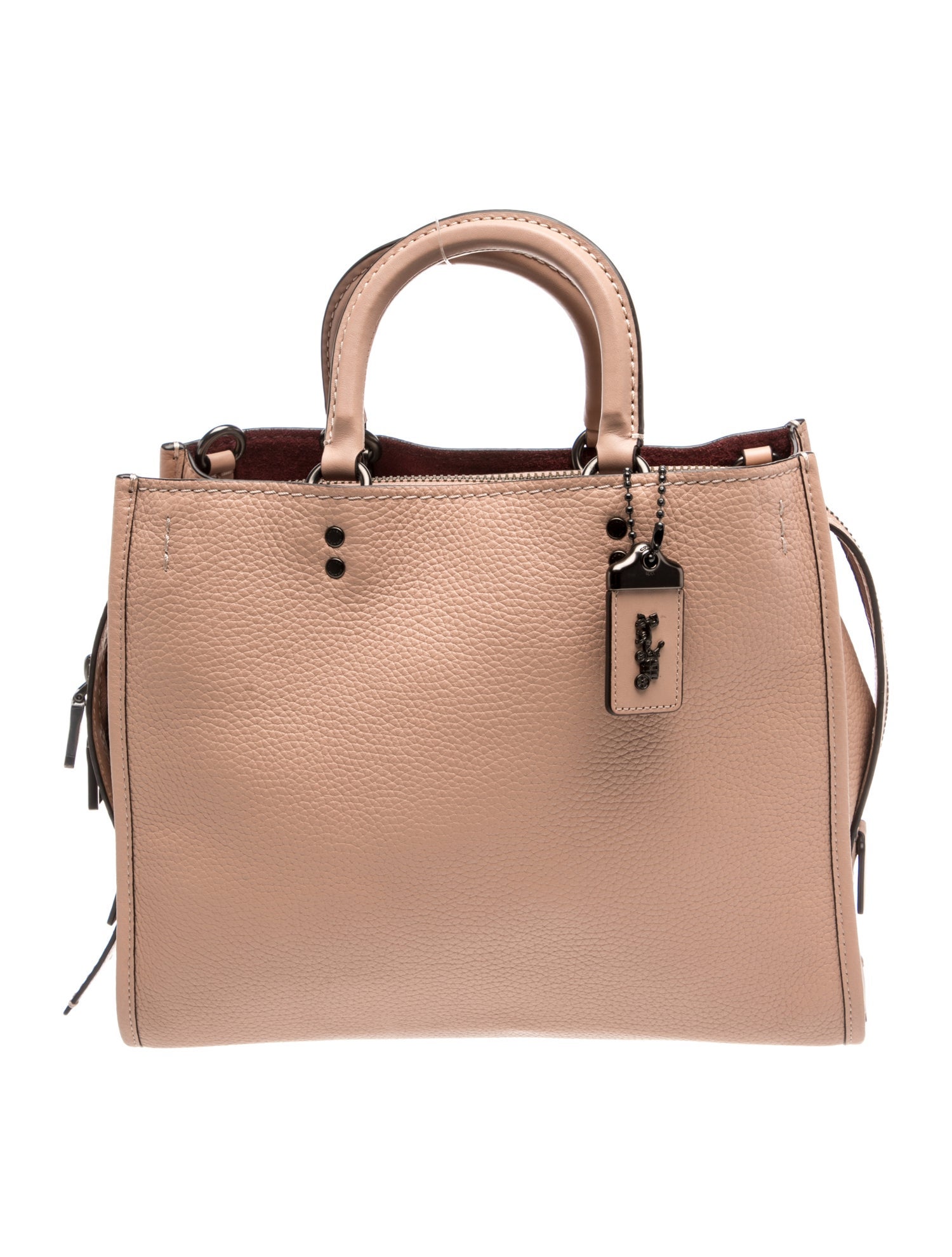 Leather Top Handle Bag