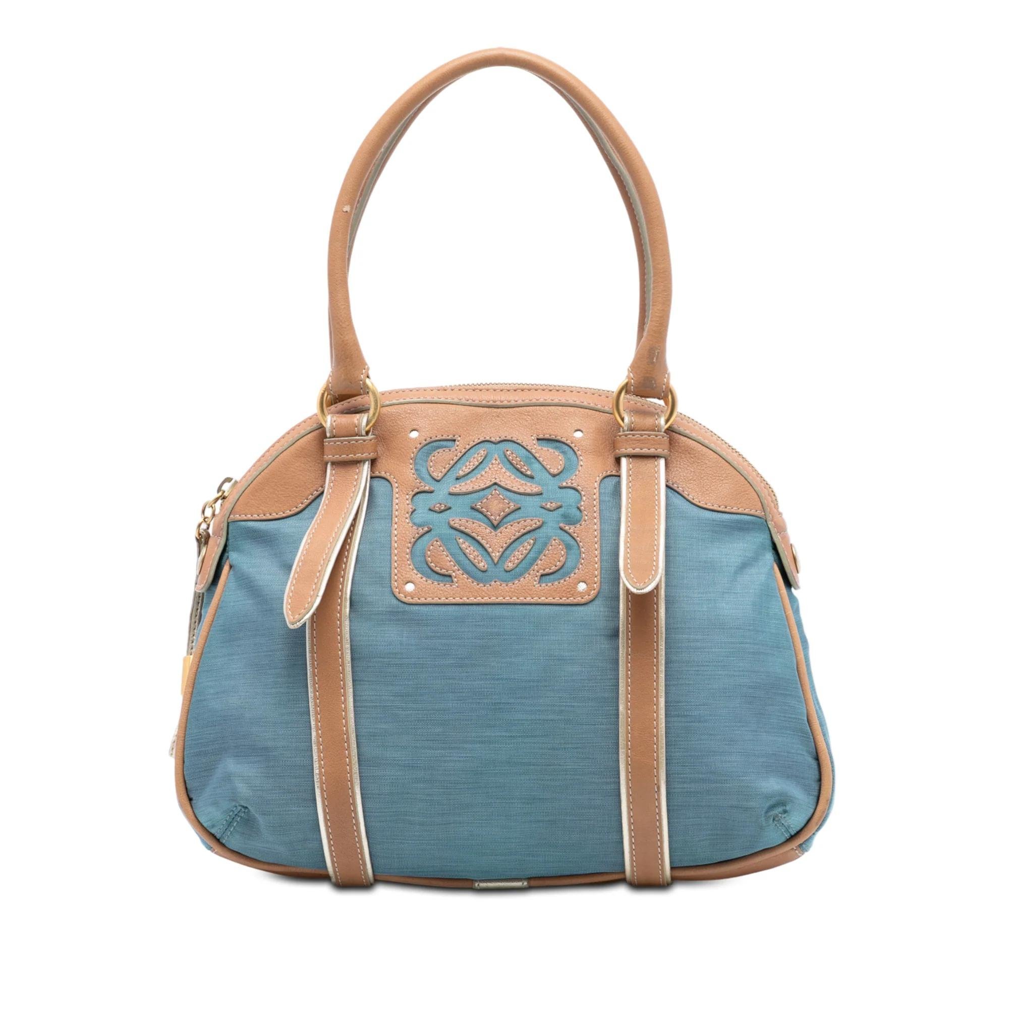 Anagram leather handbag