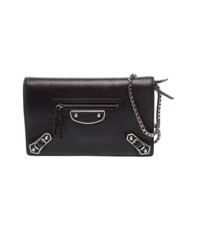 Balenciaga Leather Motocross City Metallic Edge