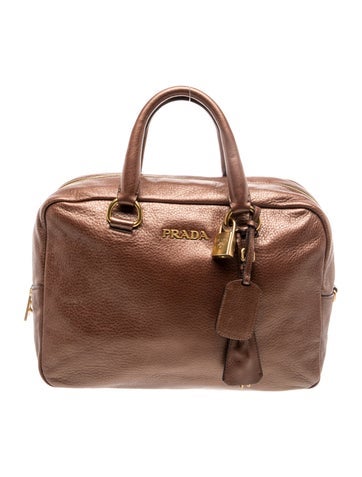 Vitello Daino Leather Top Handle Bag
