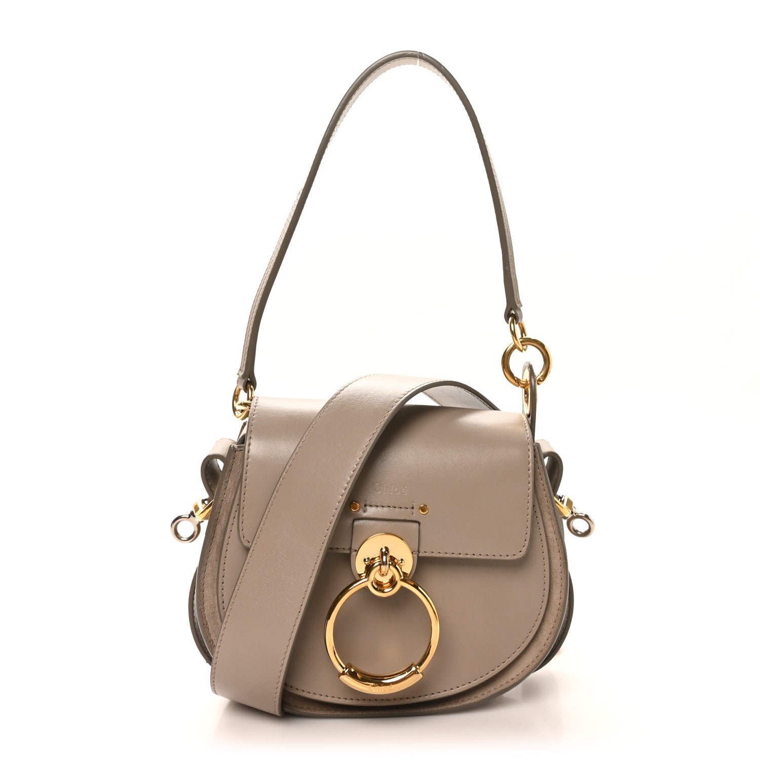 Chloe Calfskin Small Tess Bag Motty Grey