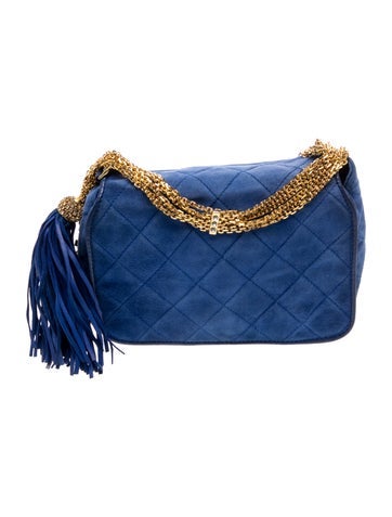 Quilted Tassel Flap Bag