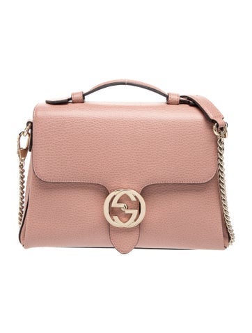Leather Interlocking GG Medium