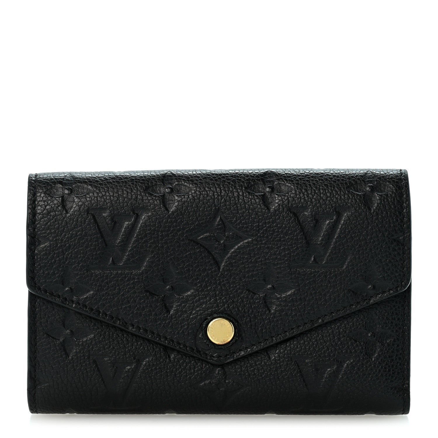 Louis Vuitton Empreinte Compact Curieuse Wallet Black