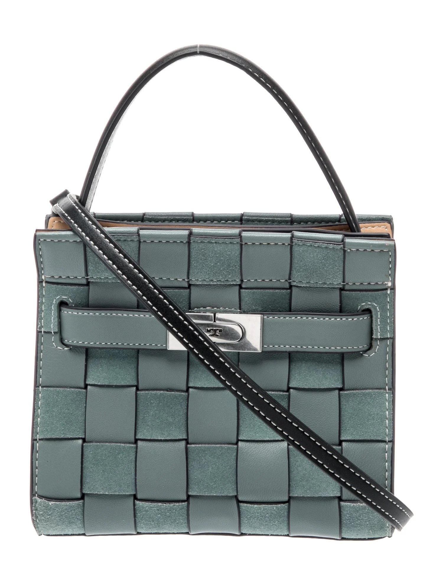 Tory Burch Leather Name: Lee Radziwill Woven Small