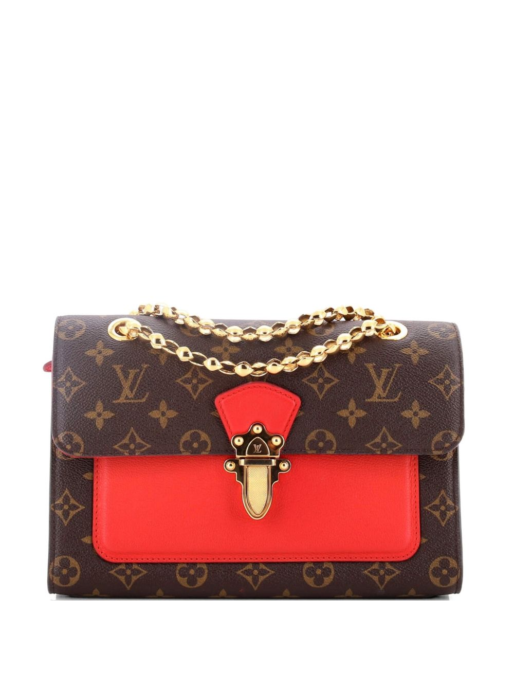 Louis Vuitton Victoire Handbag Monogram Canvas and Leather shoulder bag
