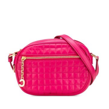 Quilted Calfskin C Charm Crossbody