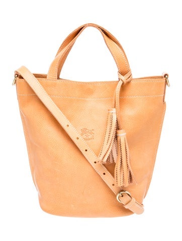 Il Bisonte Leather Top Handle Bag