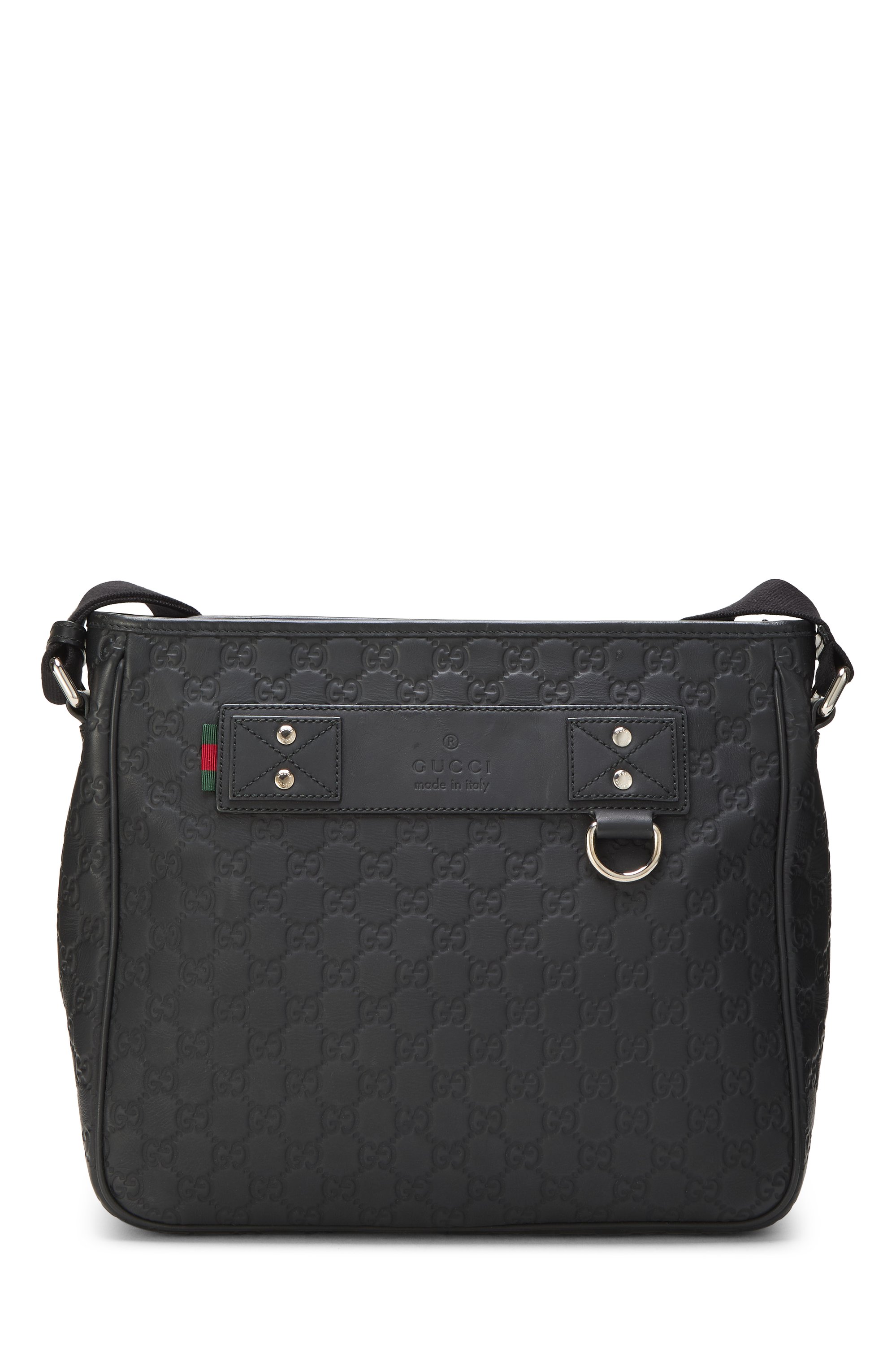 Black Rubber Messenger Bag