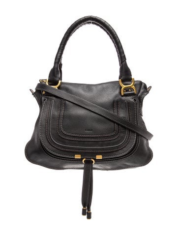 Leather Marcie Satchel Bag
