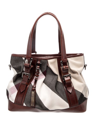 Nova Check Top Handle Bag Vintage