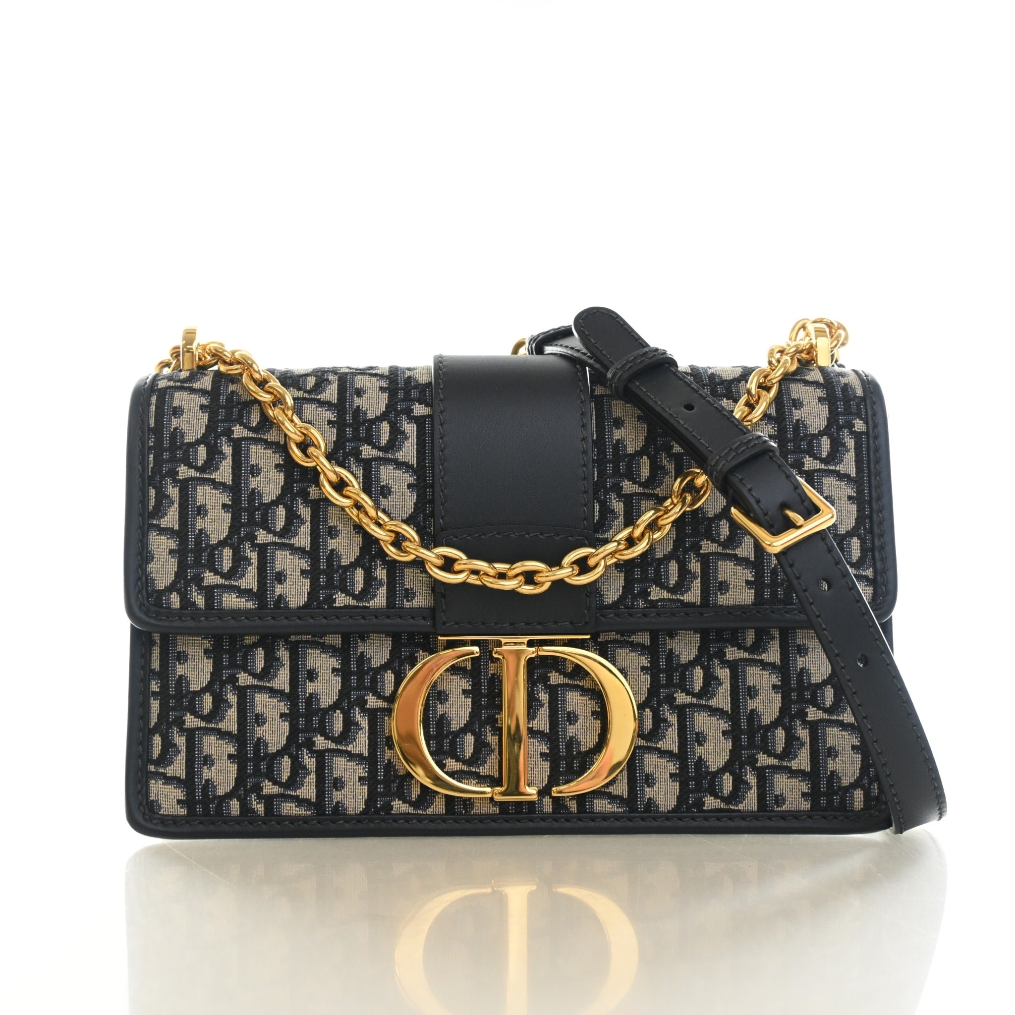 Christian Dior Medium Oblique 30 Montgaine Flap Chain Bag