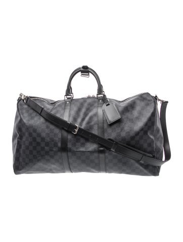 Damier Graphite Keepall Bandouliere 55