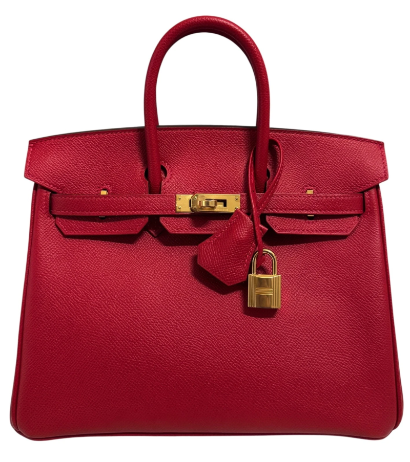 Hermes Rouge Casaque Epsom HSS Birkin 25 Gold Hardware, 2020