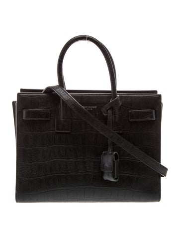 Embossed Leather Sac De Jour