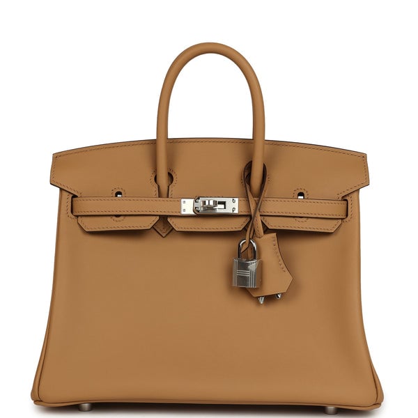Hermes Hermes Birkin 25 Biscuit Swift Palladium Hardware