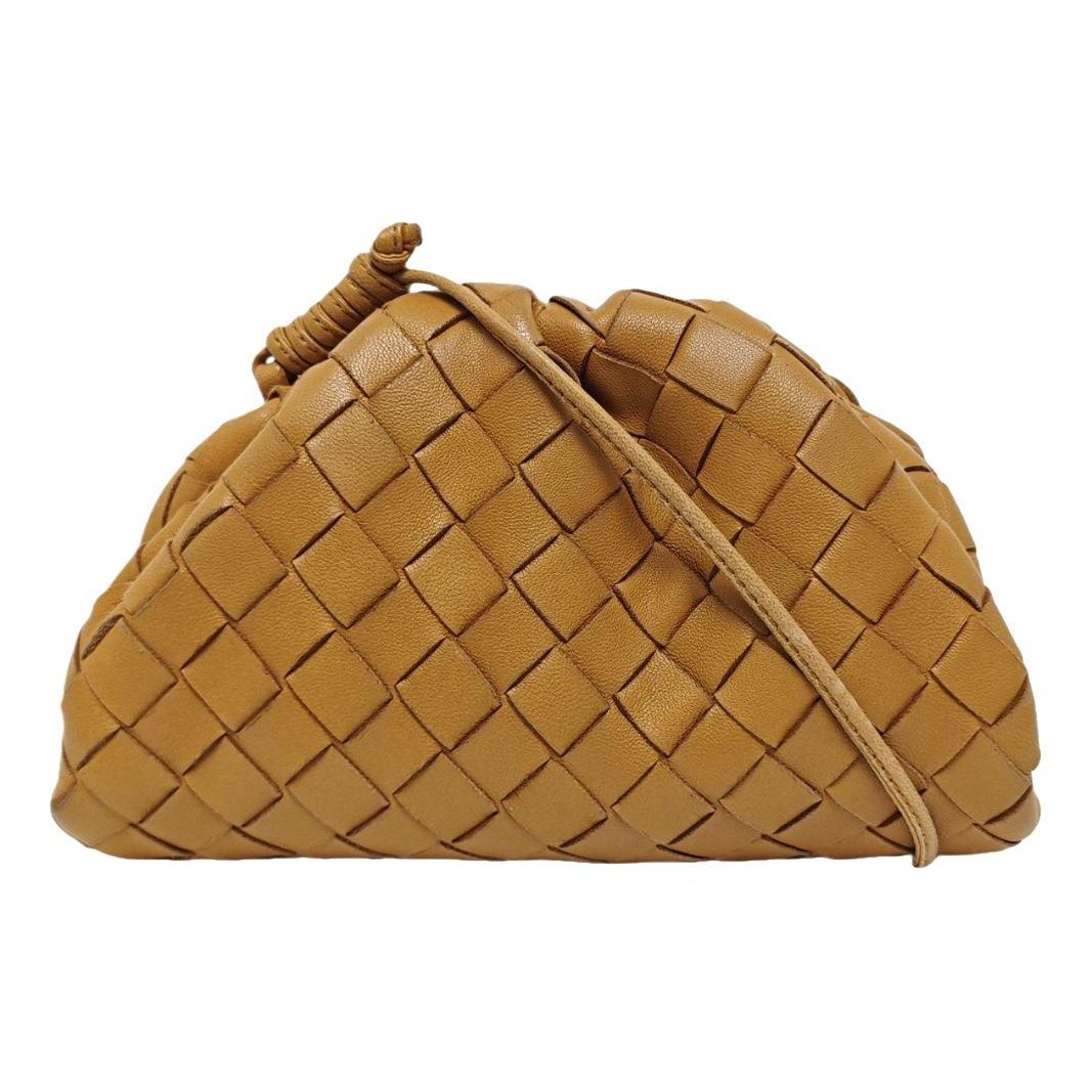 Pouch leather crossbody bag
