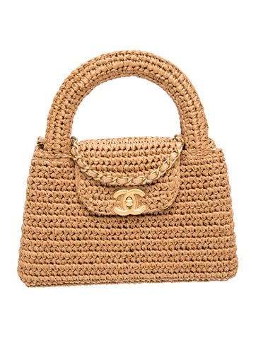 2026 Raffia Nano Kelly Shopper