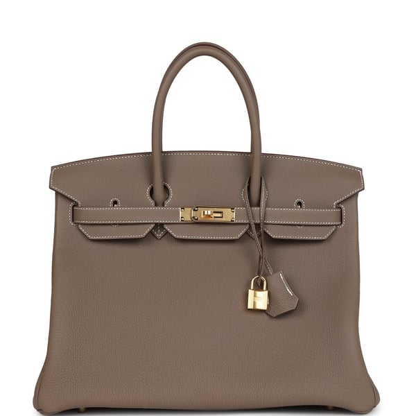 Hermes Hermes Birkin 35 Etoupe Togo Gold Hardware