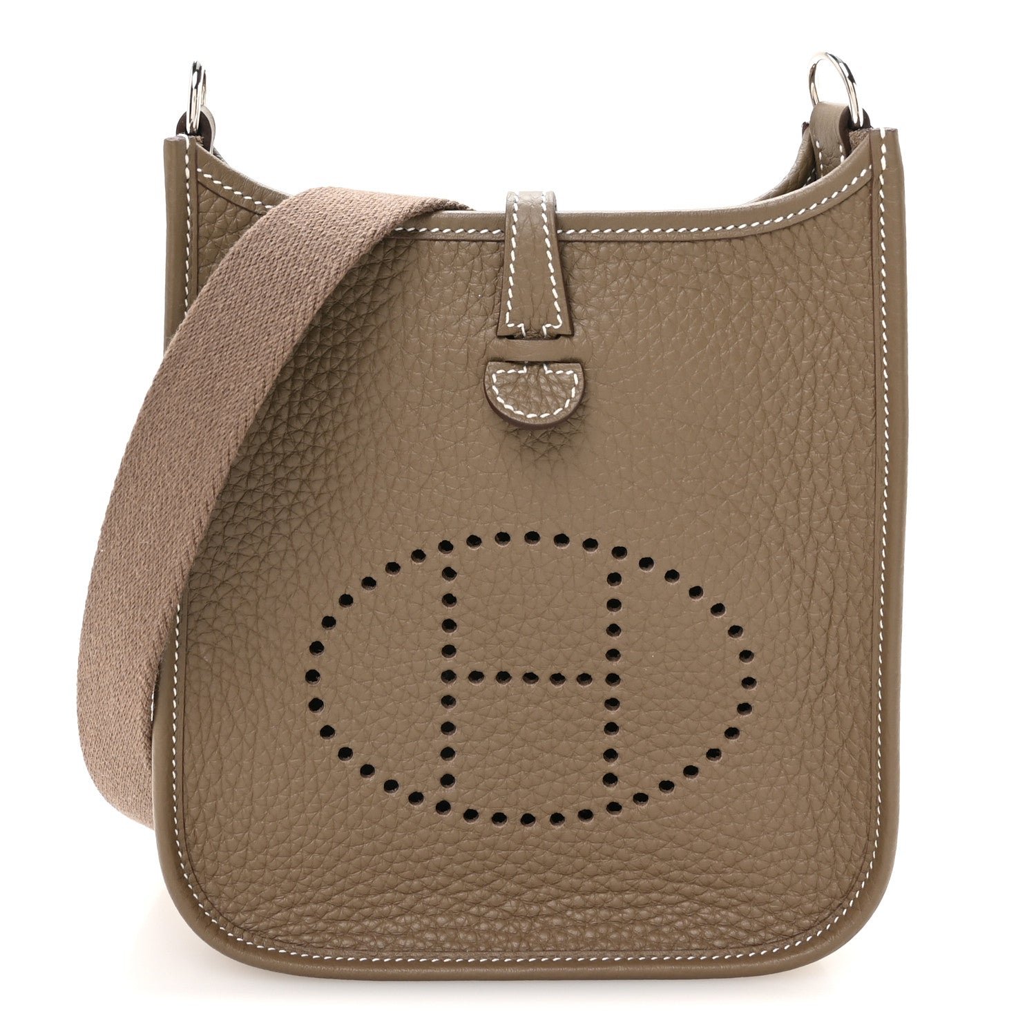 Hermes Taurillon Clemence Evelyne TPM Etoupe