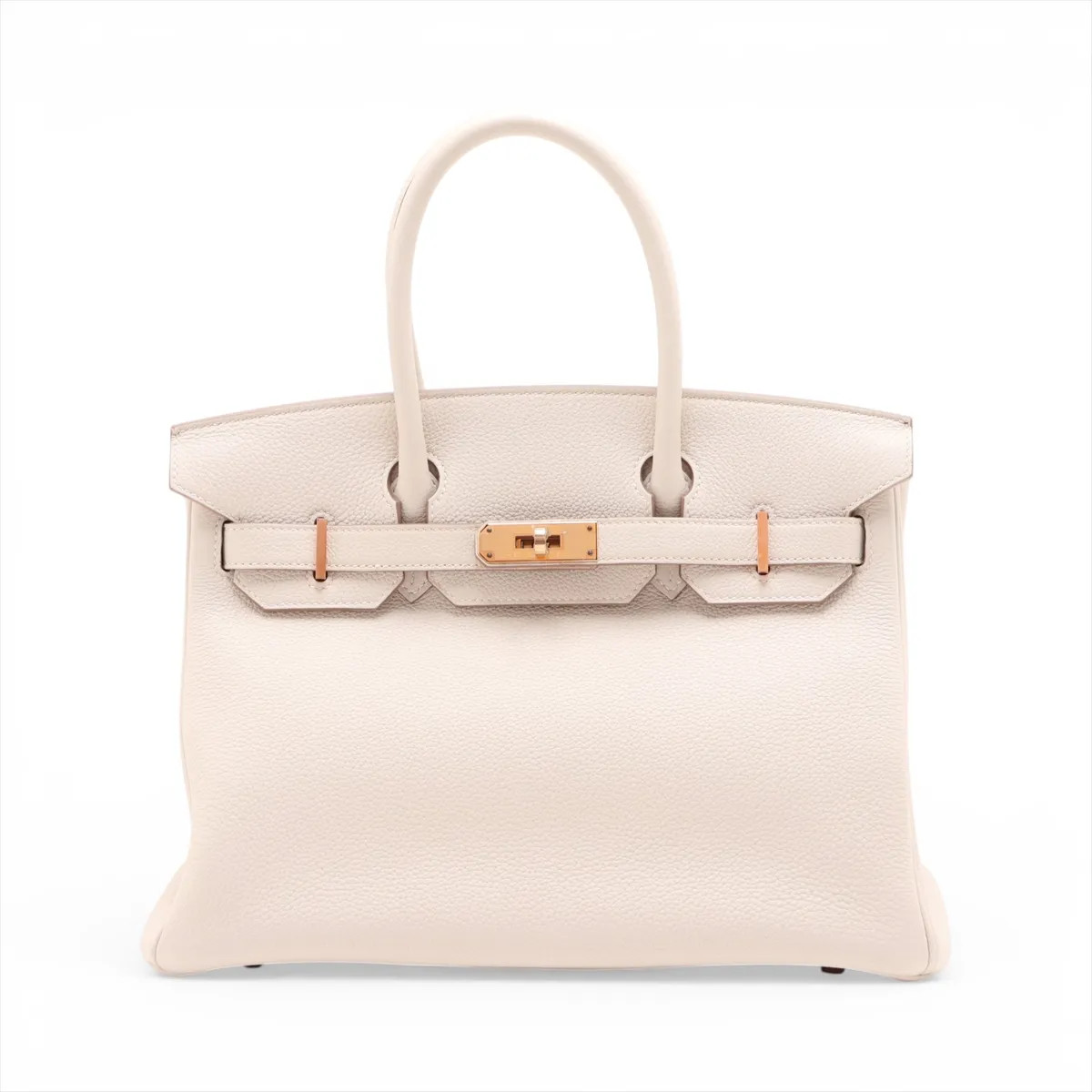 Hermès Birkin 30 Le Tournay Togo Craie Rose Gold Metal Fittings