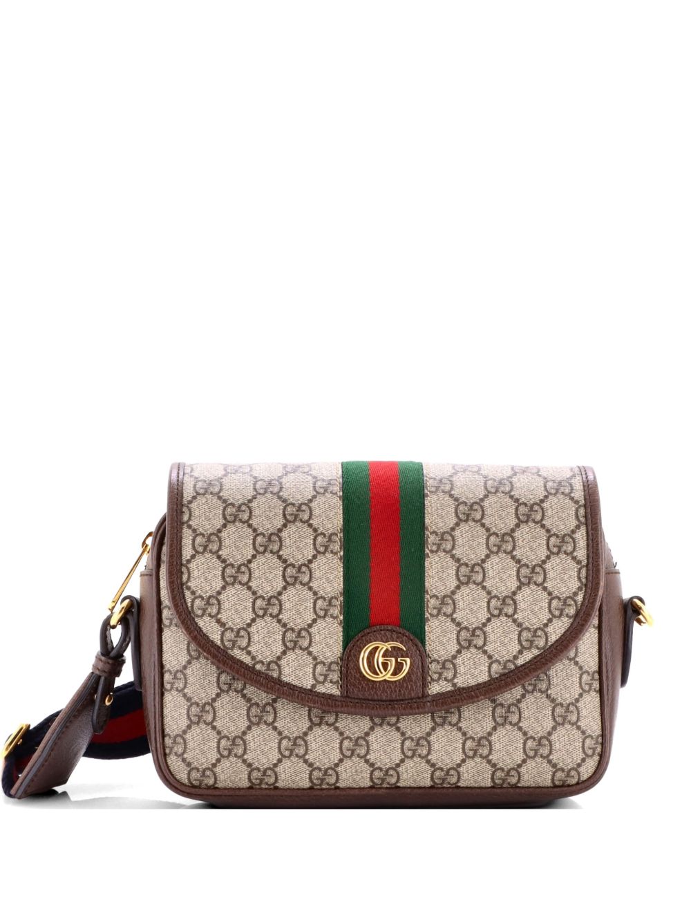 Ophidia Flap Shoulder Bag GG Coated Canvas with Leather Small crossbody bag