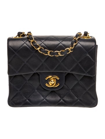 Vintage Square Classic Single Flap Bag