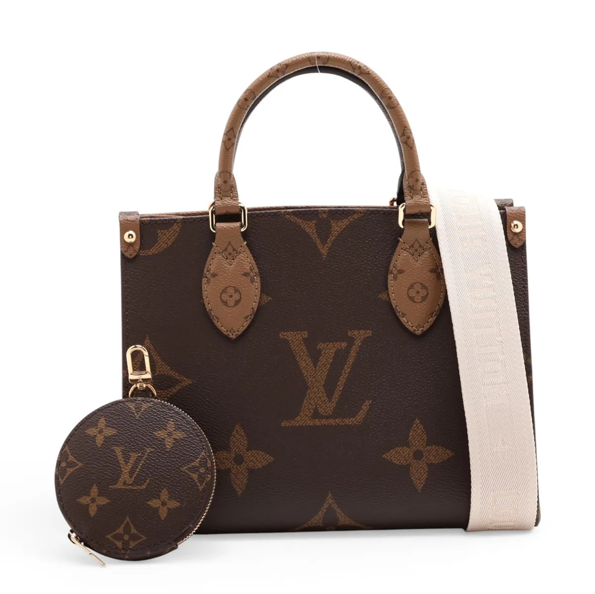 Louis Vuitton Monogram Giant Reverse On the Go PM M46373 Brown There was an RFID