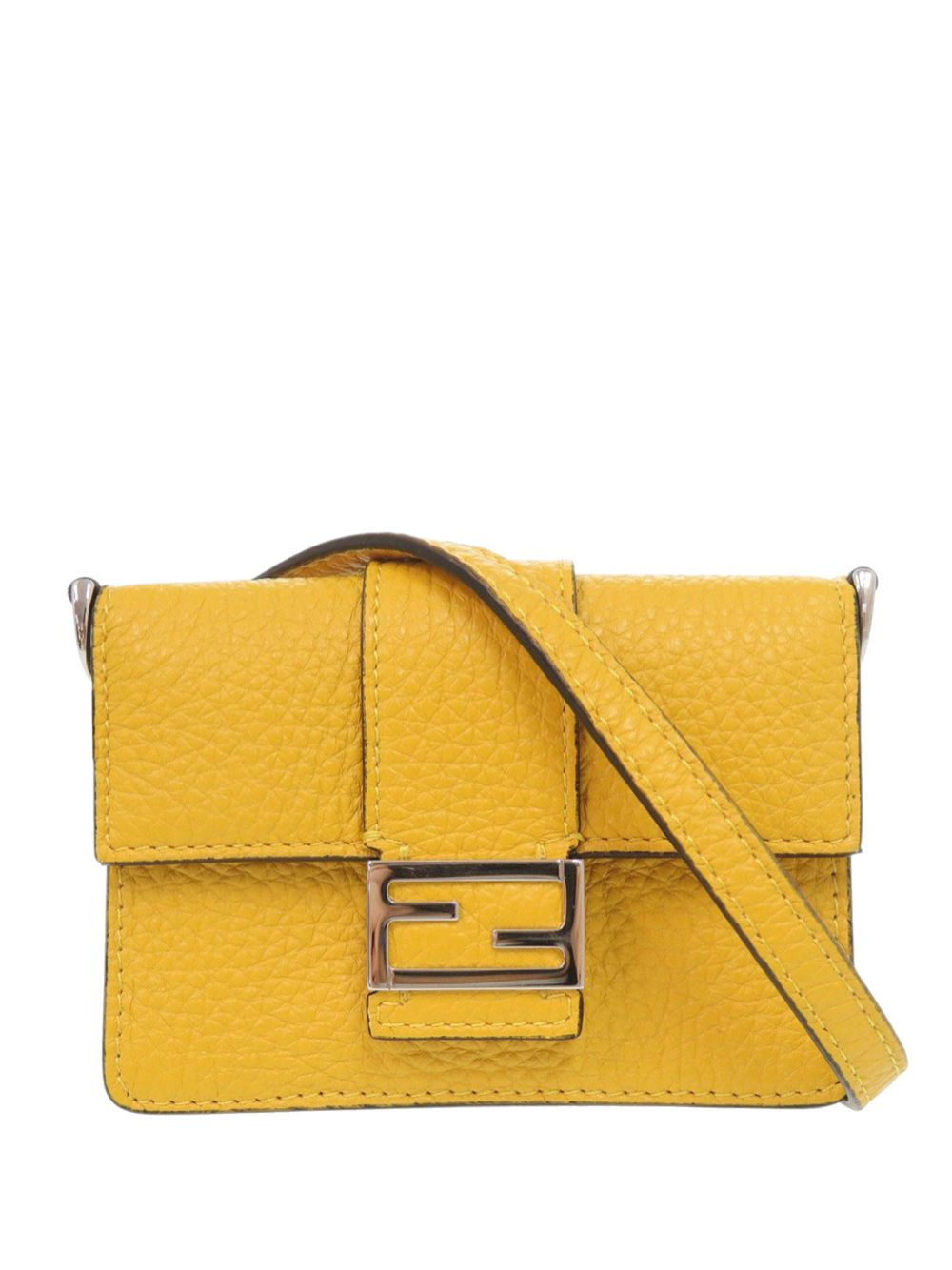 2010-2026 Micro Leather Flat Baguette crossbody bag