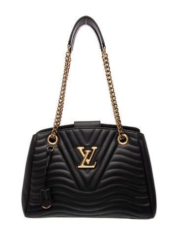 Quilted Black Calfskin Leather New Wave GM
