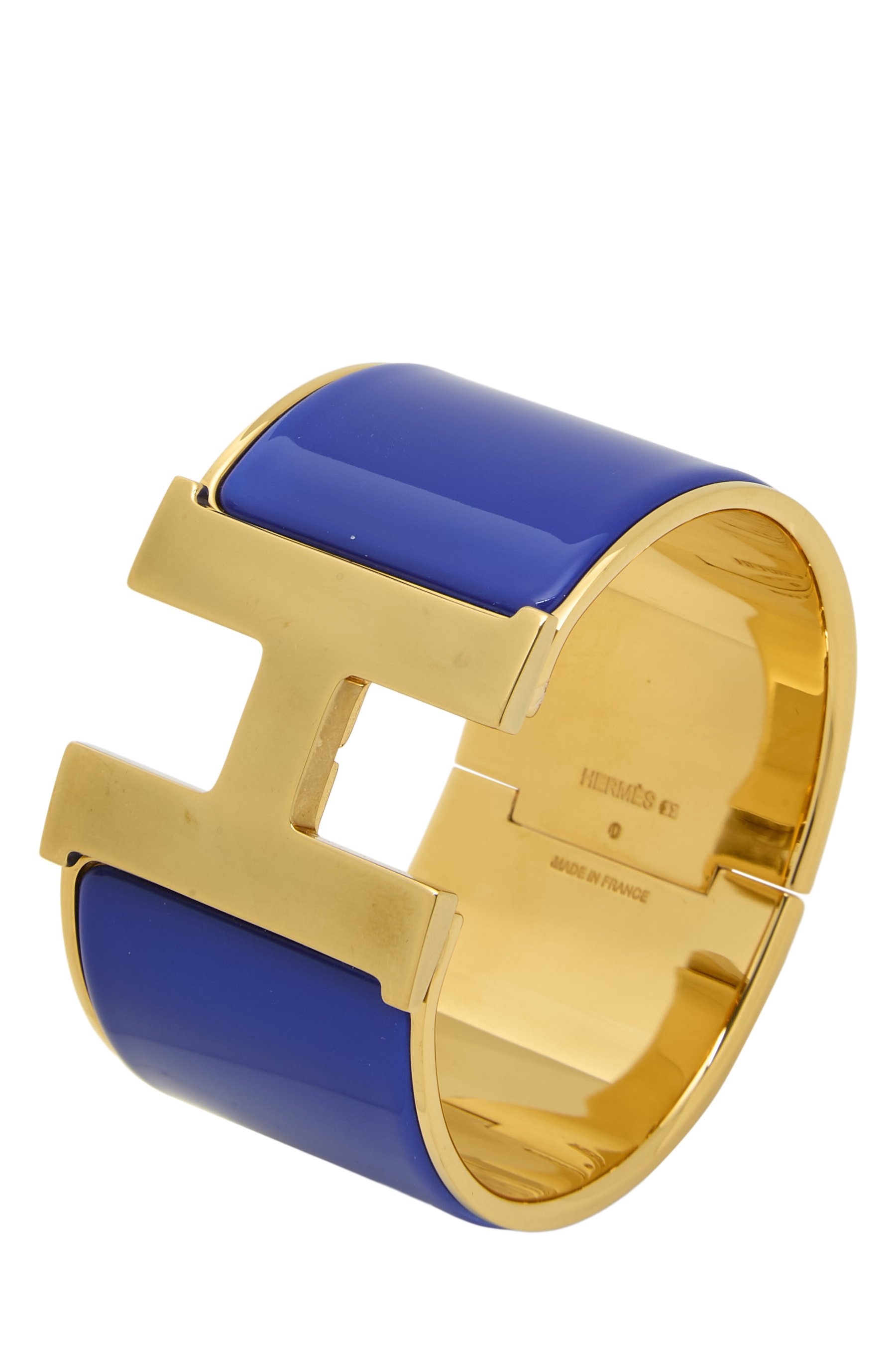 Blue Enamel Clic-Clac H Extra Wide