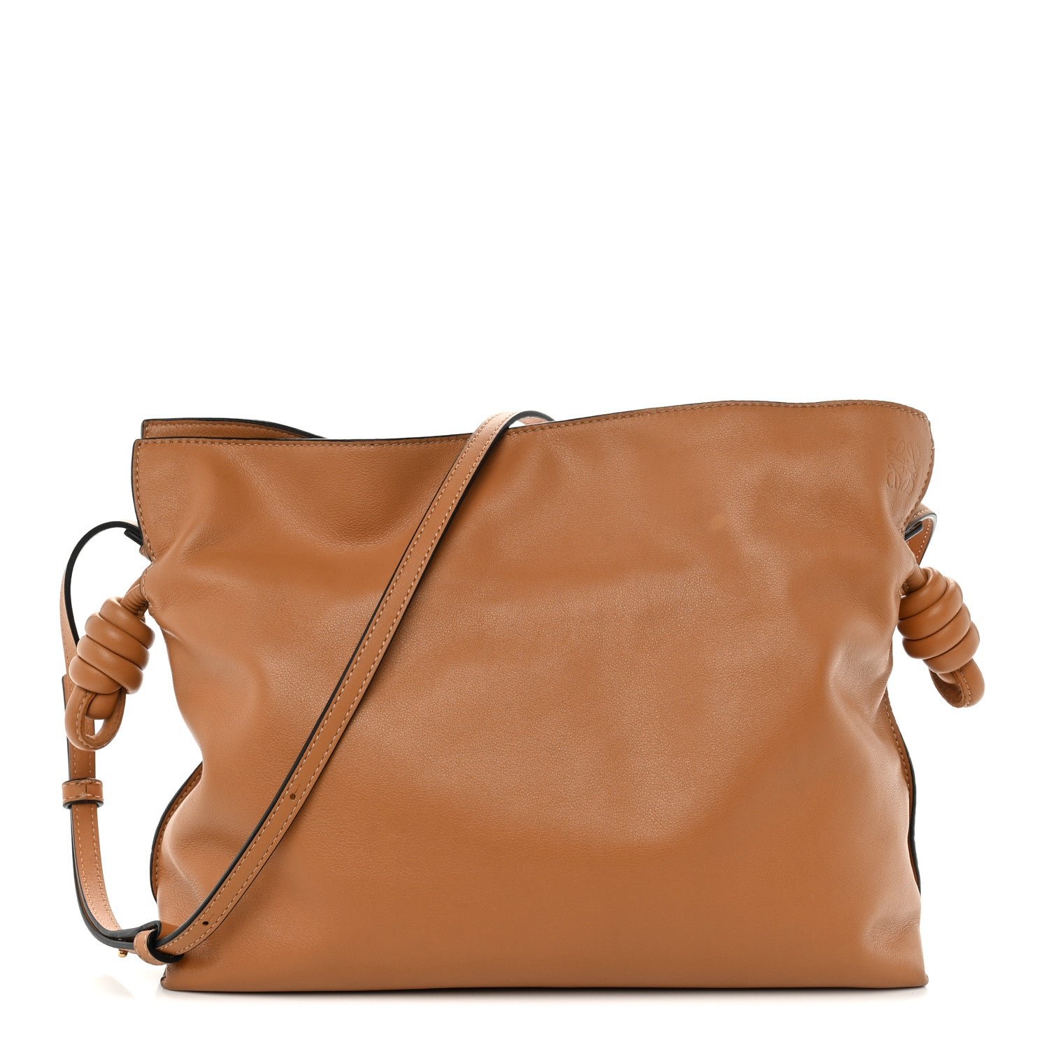 Loewe Loewe Nappa Calfskin Medium Flamenco Knot Clutch Warm Desert