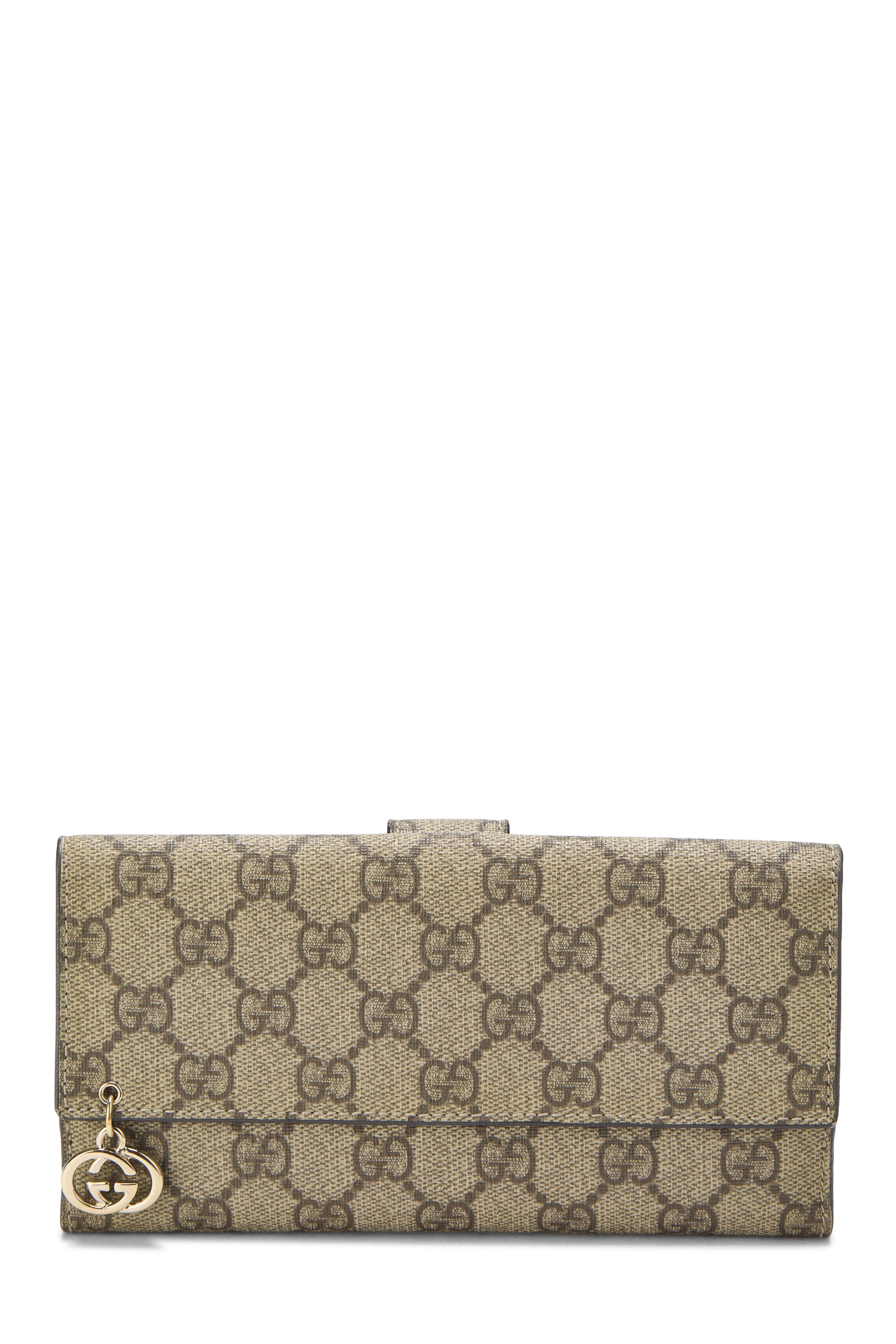 Original GG Supreme Canvas Charm Wallet