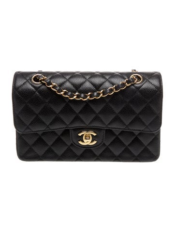 Small Caviar Double Flap Bag