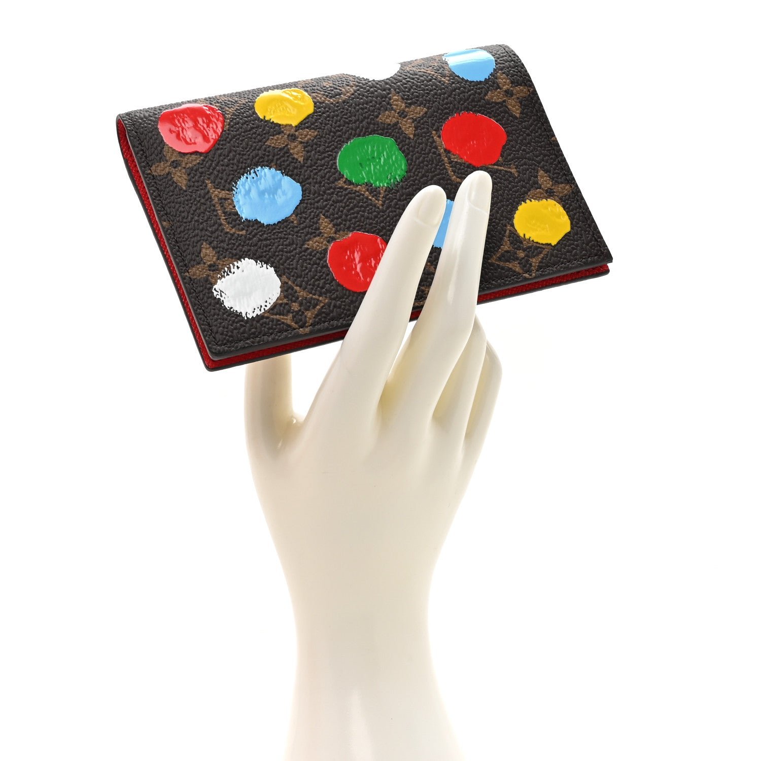 Louis Vuitton LV X YK Monogram Dots Passport Cover Multicolor