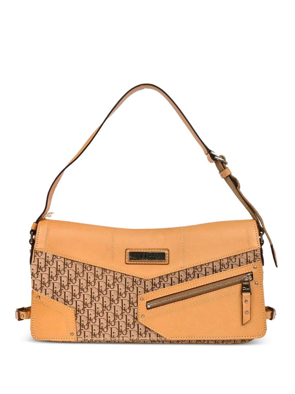 Dior 2003 Trotter monogram leather shoulder bag
