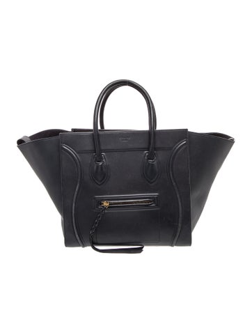 Celine Leather Luggage Phantom Large