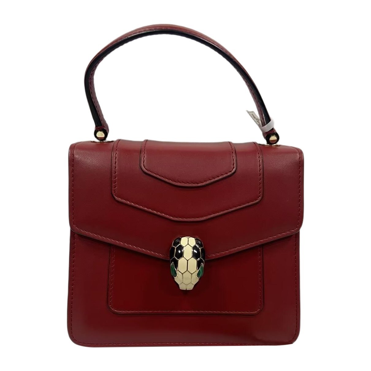 Serpenti leather handbag