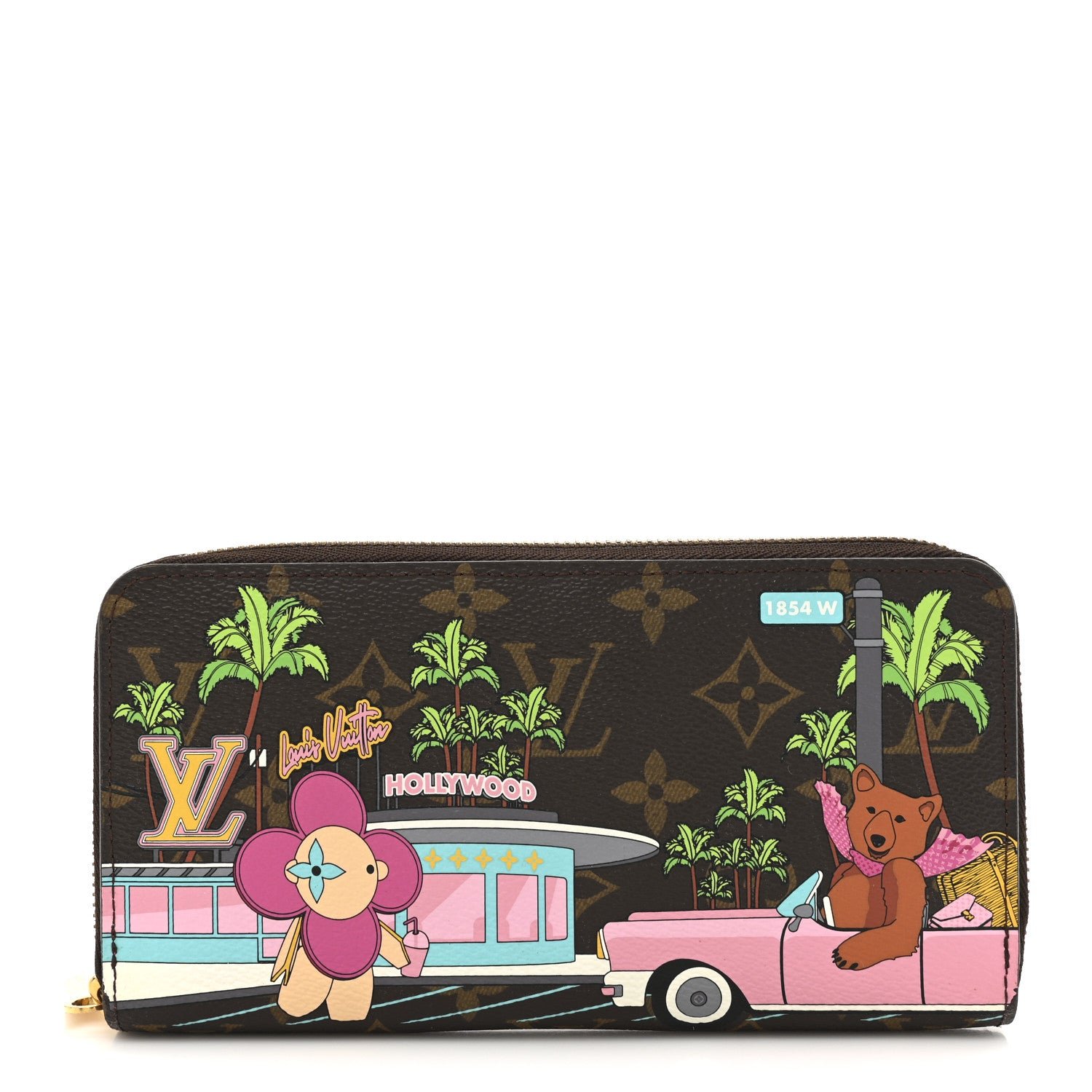 Louis Vuitton Monogram 2021 Christmas Animation Hollywood Zippy Wallet