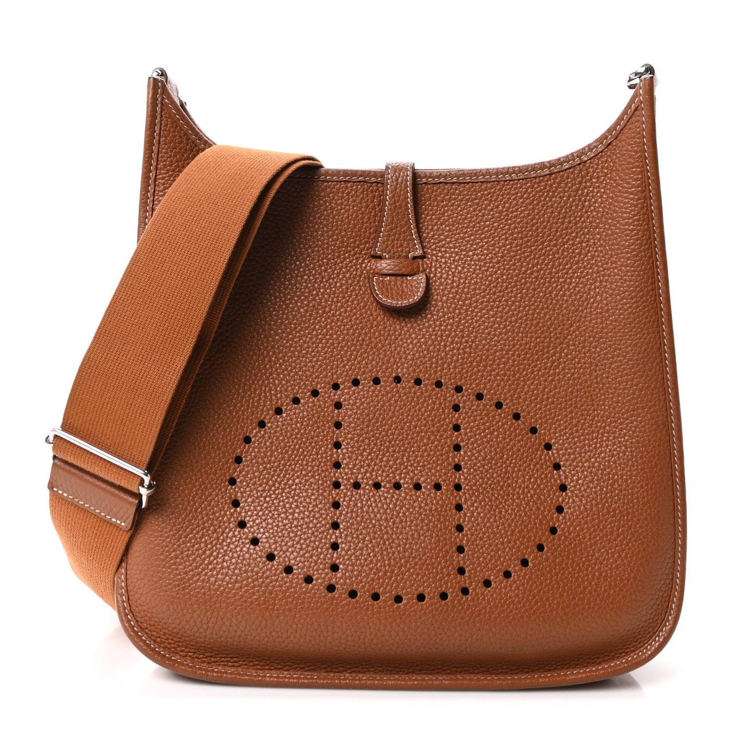 Hermes Taurillon Clemence Evelyne III PM Gold