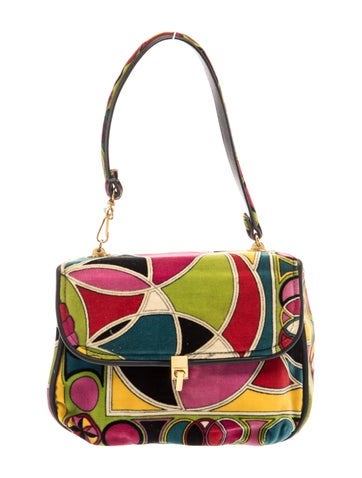 Velvet Top Handle Bag Vintage