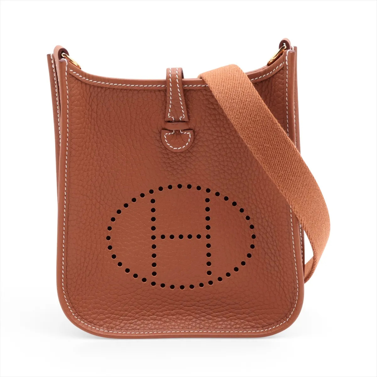 Hermès evelyn 16 TPM Amazon Taurillon Clemence Gold Gold Metal Fittings