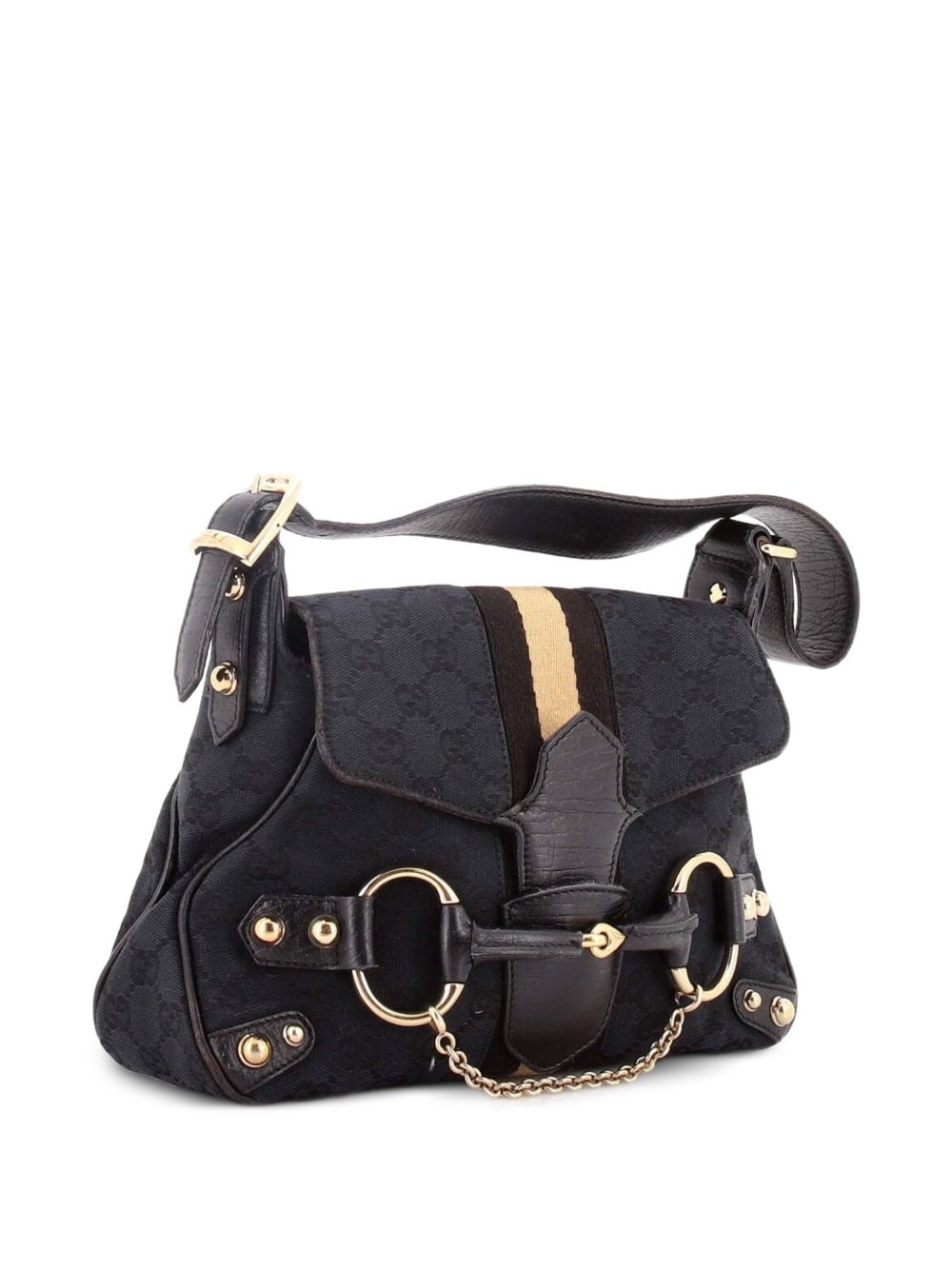 Horsebit Web Flap GG Canvas Mini shoulder bag