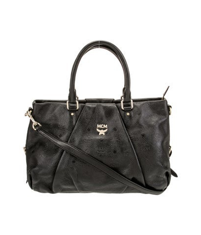 MCM Leather Top Handle Bag