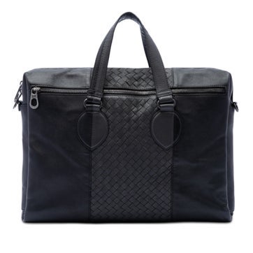 Alligator Bicolor Nappa Intrecciato Briefcase