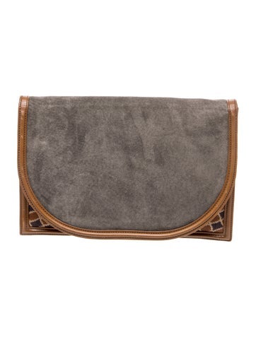 Suede Clutch